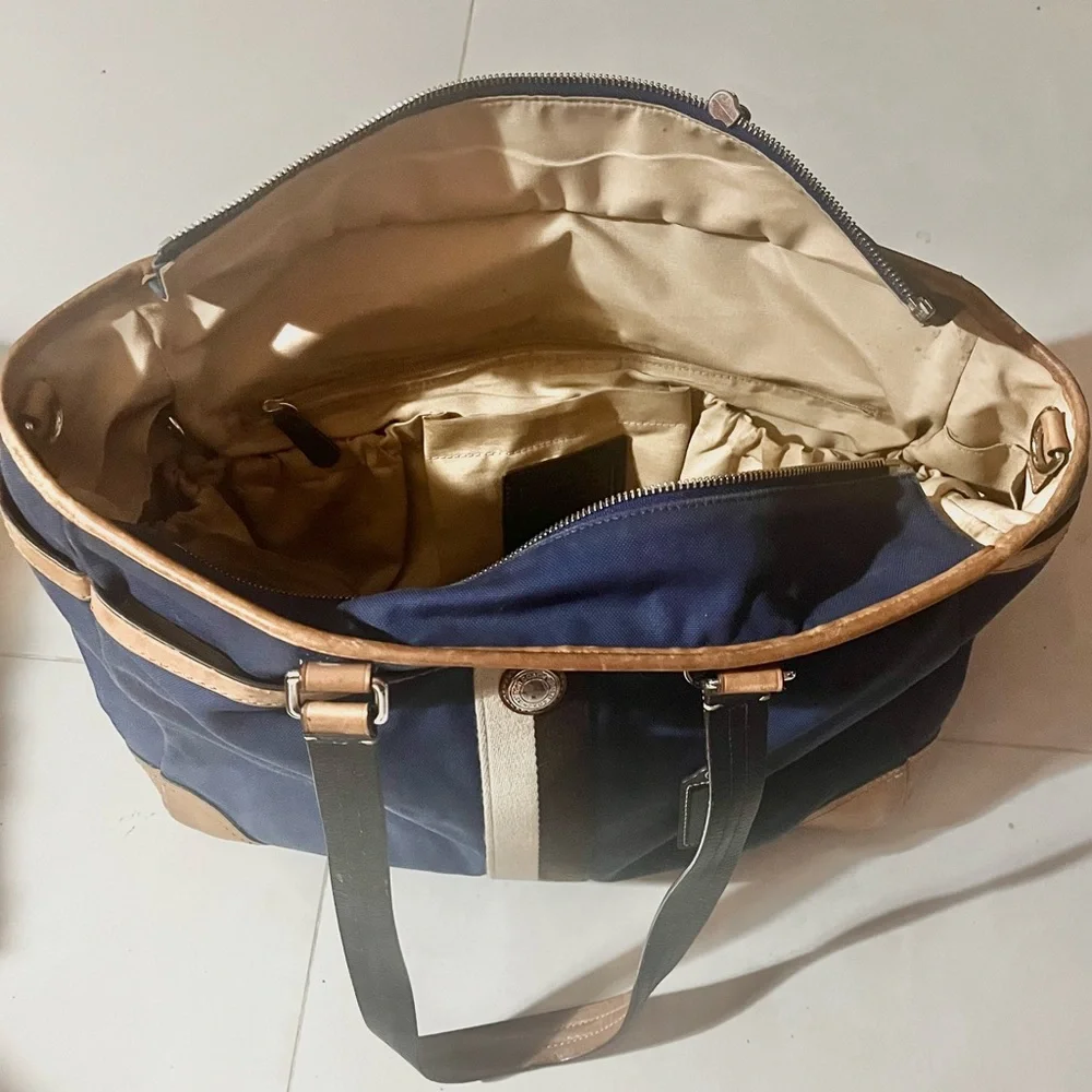 Coach Canvas Leather Baby Diaper Bag
